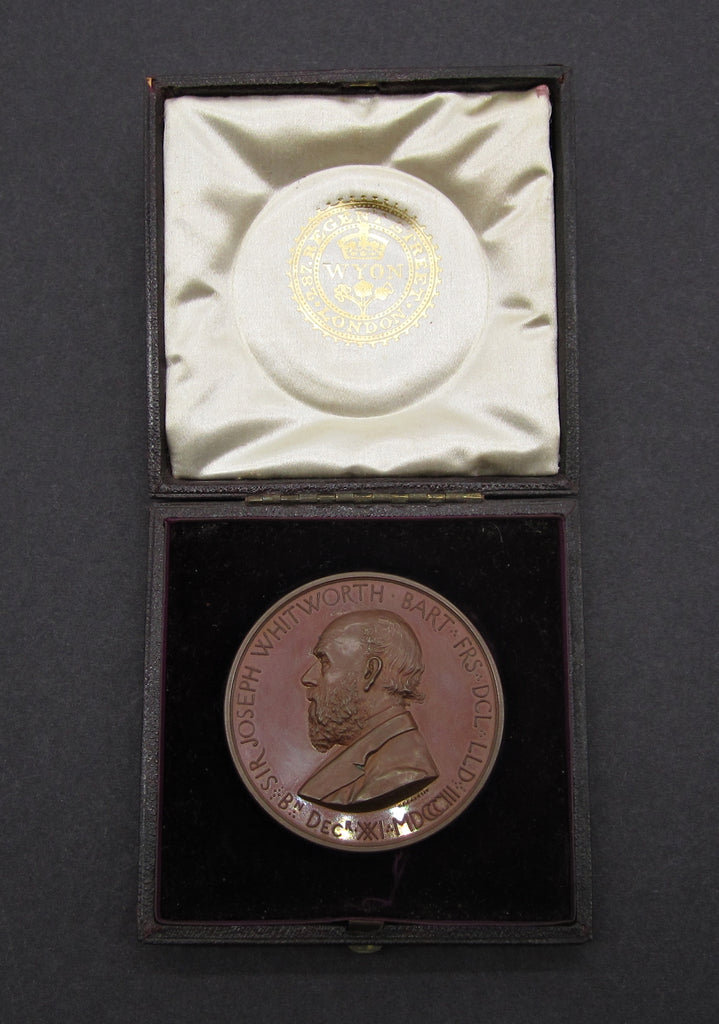 1868 Whitworth Scholarship 57mm Cased Medal - By Wyon – Coopers Coins