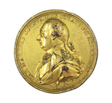 1792 Defeat Of Sultan Tippoo 48mm Gilt Bronze Medal - By Kuchler