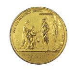 1792 Defeat Of Sultan Tippoo 48mm Gilt Bronze Medal - By Kuchler