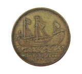 1848 Voyage Of The Junk Keying 24mm Medal - By Halliday