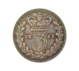 Victoria 1847 Threepence - GEF