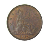 Victoria 1862 Penny - 8/6 In Date - VF