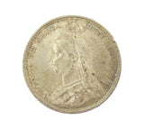 Victoria 1887 Sixpence - Wreath Reverse - EF