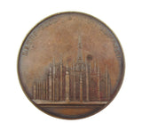 Italy 1857 Milan Cathedral 47mm Medal - By Broggi