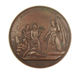 Italy 1871 Naples International Exhibition 74mm Medal - By Arnaud