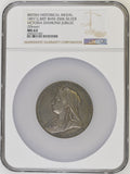 1897 Victoria Diamond Jubilee 56mm Silver Medal - NGC MS63