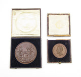 1862 Internation Exhibition & 1874 Fine Arts Exhibition Medal Pair - To Engineer