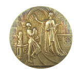 Brussels 1910 World Exposition 70mm Silver Gilt Medal - By Devreese