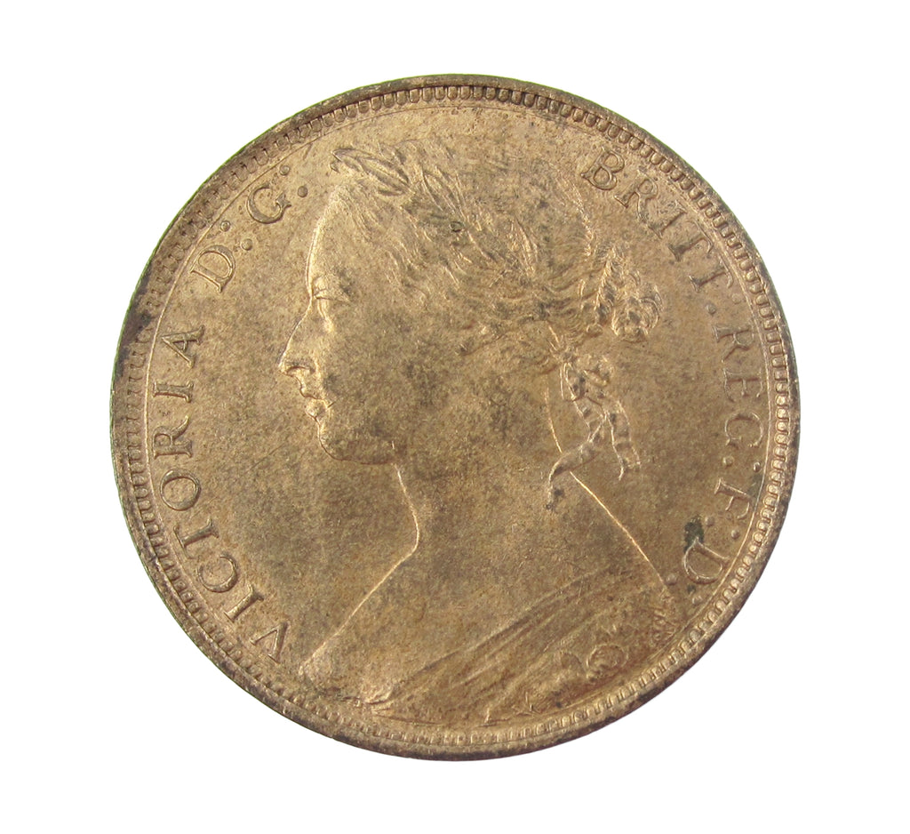 Victoria 1881 H Penny - Freeman 108 - A/UNC – Coopers Coins