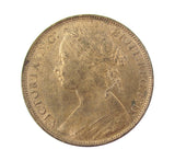 Victoria 1881 H Penny - Freeman 108 - A/UNC