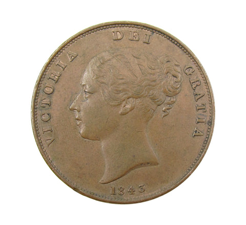 Victoria 1843 Penny - EF