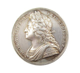 1727 Coronation Of George II 34mm Silver Medal - By Croker