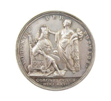 1727 Coronation Of George II 34mm Silver Medal - By Croker