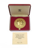 1984 RM College of Arms Quincentenary 63mm Gilt Bronze Medal