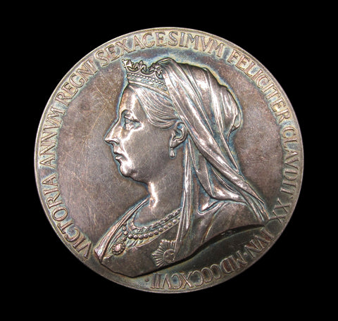 1897 Victoria Diamond Jubilee 56mm Silver Medal