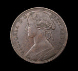 Victoria 1865 Penny - NEF