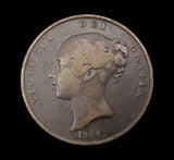 Victoria 1849 Penny - Fine