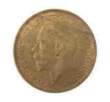 George V 1916 Penny - Recessed Ear - EF