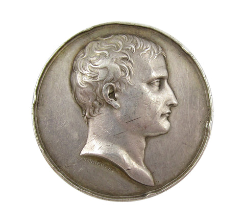 France 1802 Public Instruction 41mm Silver Medal - By Andrieu