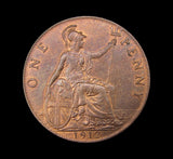 George V 1912 Penny - A/UNC