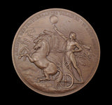 France 1868 Astronomy Jules Janssen & Norman Lockyer 68mm Medal