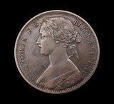 Victoria 1863 Penny - GVF