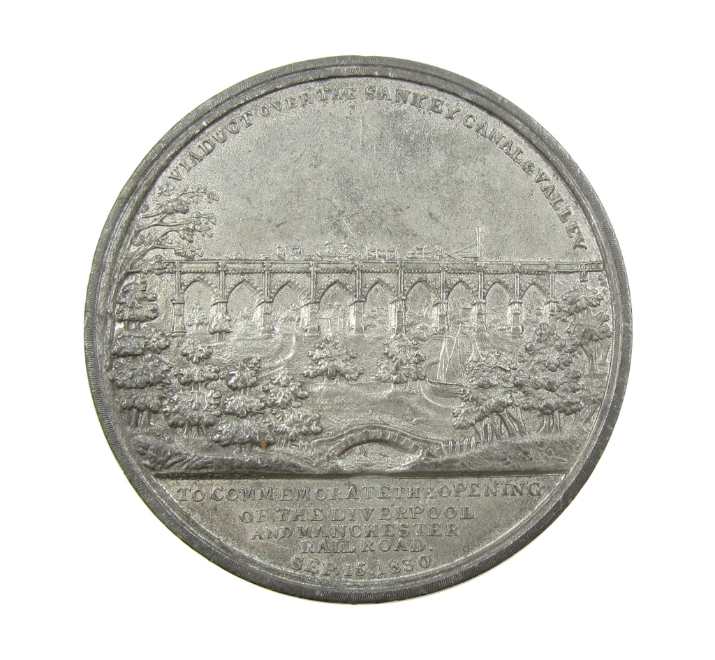 1830 Liverpool & Manchester Railway Opened WM Medal - By Halliday ...