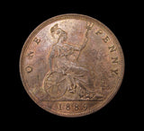 Victoria 1889 Penny - GVF/UNC