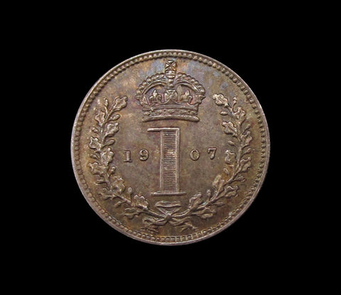 Edward VII 1907 Maundy Penny - GEF