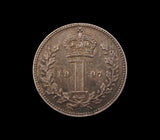 Victoria 1897 Maundy Penny - EF