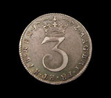 George III 1772 Maundy Threepence - VF