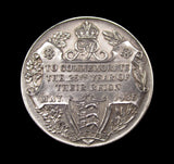 1935 George V Jubilee Jersey 32mm Silver Medal - By Dingley