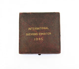 1885 International Inventions Exhibition 45mm Silver Medal By Wyon - Cased