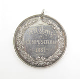 Ireland 1885 Dublin University Philosophical Society 47mm Silver Medal