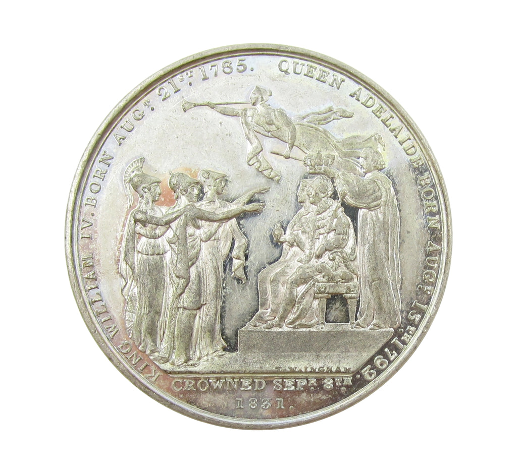 1831 Coronation Of William IV 41mm Medal - By Ingram – Coopers Coins