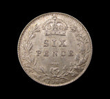 Edward VII 1906 Sixpence - EF