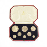 George V 1911 8 Coin Proof Set - Halfcrown to Maundy - FDC