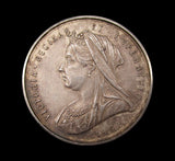 1897 Victoria Jubilee Clitheroe 32mm Silver Medal - By Vaughton