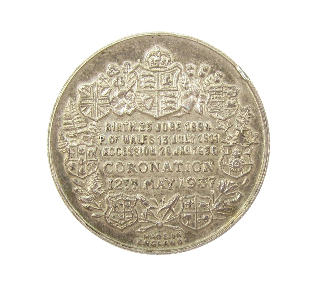 1937 Edward VIII Coronation 26mm Silver Medal – Coopers Coins