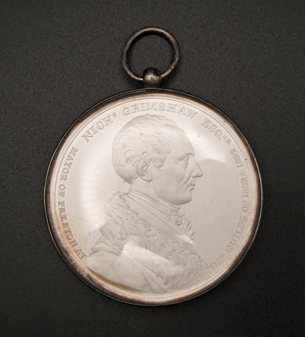 1822 Preston Guild Nicholas Grimshaw Mayor 50mm Silver Medal