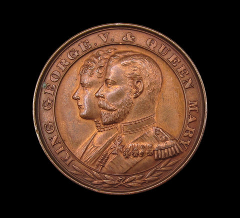 1911 George V Coronation 38mm Bronze Medal - Cased