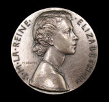 1953 Elizabeth II Coronation 72mm Silver Medal - By Dropsy