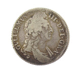 William III 1696 Shilling - Good Fine