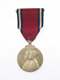 George V 1935 Jubilee Full Sized Medal On Ribbon - Cased