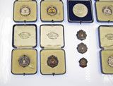 1935-1951 Stock Exchange Athletic Club 11 x Medals & Silver Brokers Pass