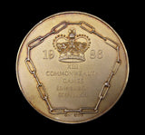 1986 Commonwealth Games Edinburgh 57mm 'Gold' Winners Medal