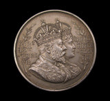 1902 Edward VII Coronation 38mm Silver Medal - By Dingley