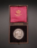 1902 Coronation Of Edward VII 32mm Silver Medal - By Fuchs