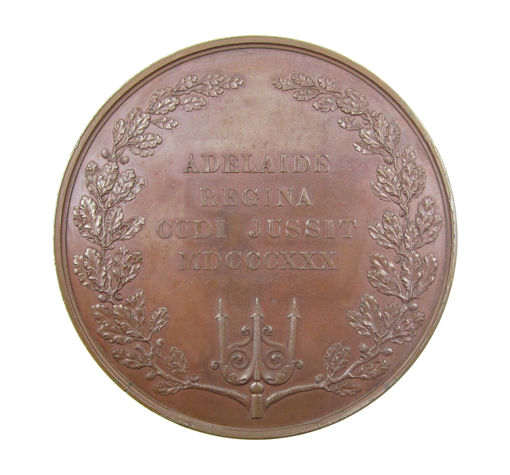 1830 Accession Of William IV 68mm Bronze Medal - By Wyon – Coopers Coins