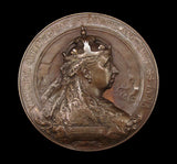 1887 Victoria Golden Jubilee Art Union 63mm Medal - By Gilbert